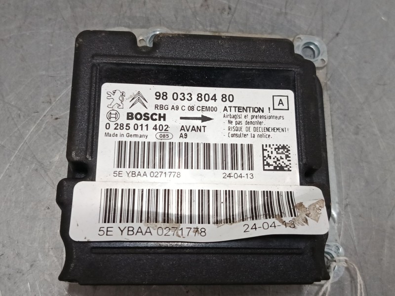 Recambio de centralita airbag para peugeot 208 i (ca_, cc_) 1.4 hdi referencia OEM IAM 9803380480  