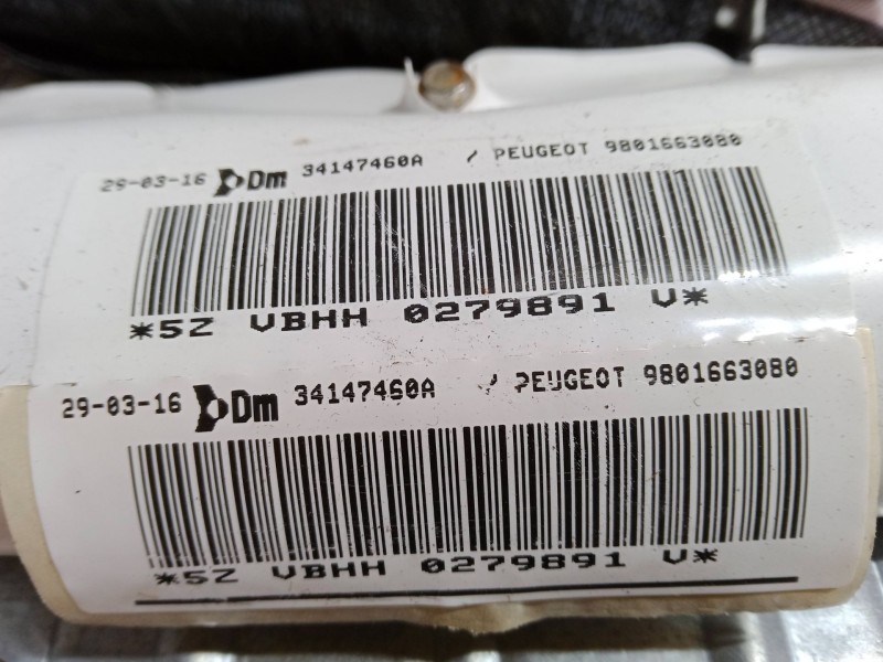 Recambio de airbag cortina delantero izquierdo para peugeot 3008 suv (mc_, mr_, mj_, m4_) 1.6 bluehdi 120 referencia OEM IAM 980