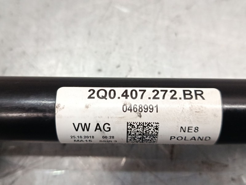 Recambio de transmision delantera derecha para seat ibiza v (kj1, kjg) 1.0 mpi referencia OEM IAM 2Q0407272BR  