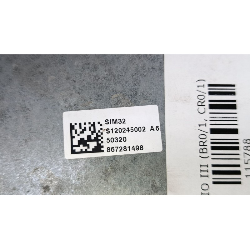 Recambio de centralita motor uce para renault clio iii (br0/1, cr0/1) 1.2 16v (br02, br0j, br11, cr02, cr0j, cr11) referencia OE