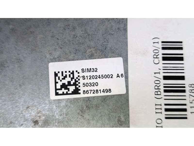 Recambio de centralita motor uce para renault clio iii (br0/1, cr0/1) 1.2 16v (br02, br0j, br11, cr02, cr0j, cr11) referencia OE