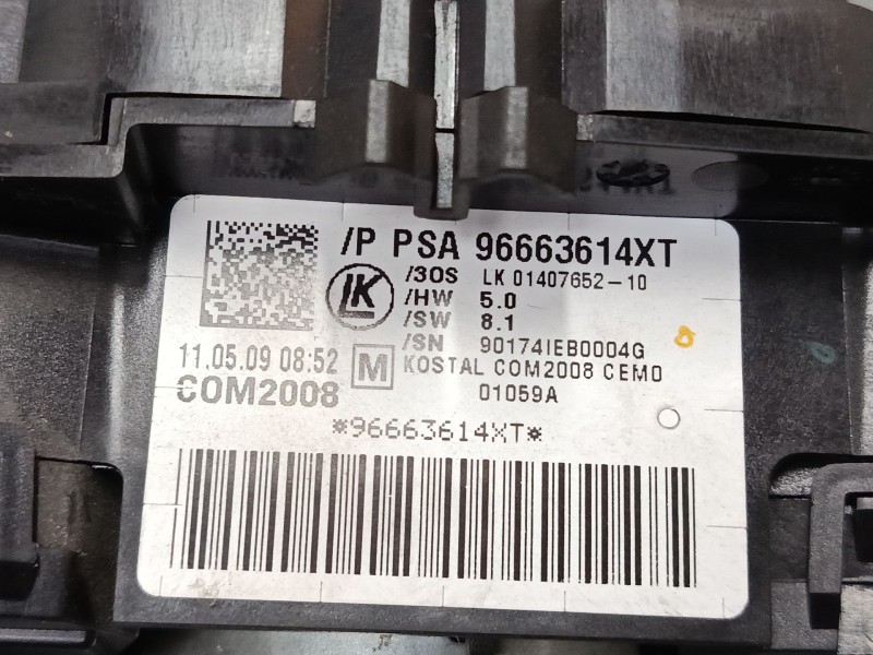 Recambio de mando luces para peugeot 3008 i monospace (0u_) 2.0 hdi 150 / bluehdi 150 referencia OEM IAM 96663614xt  
