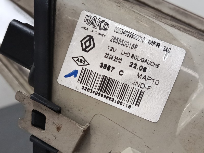 Recambio de piloto trasero izquierdo para renault fluence (l3_) 1.5 dci (l30b) referencia OEM IAM 265550016R  