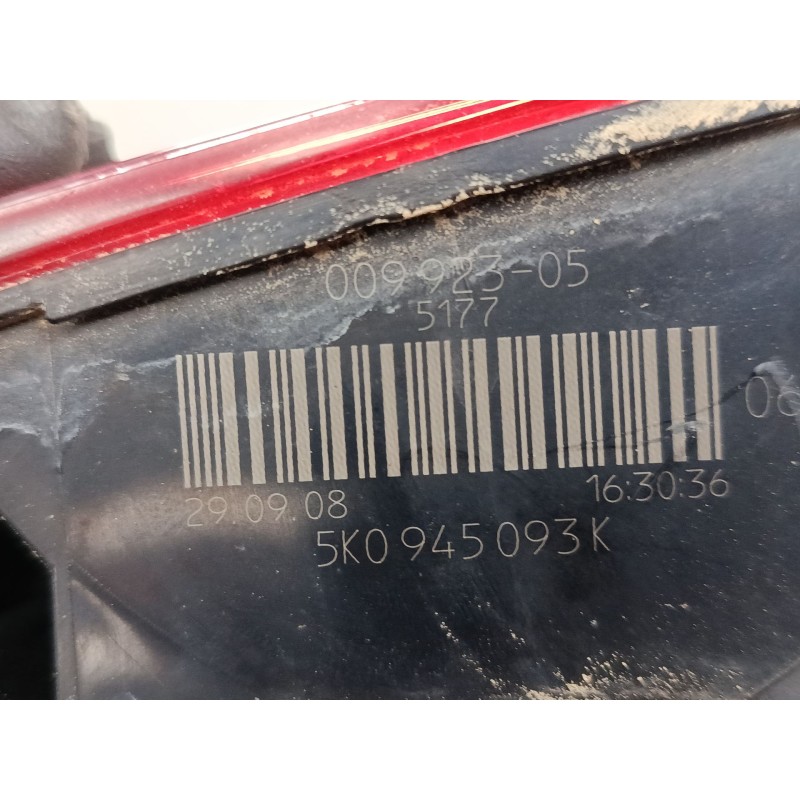 Recambio de piloto trasero porton derecho para volkswagen golf vi (5k1) 2.0 gti referencia OEM IAM 5K0945093K  