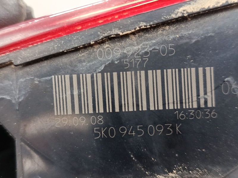 Recambio de piloto trasero porton derecho para volkswagen golf vi (5k1) 2.0 gti referencia OEM IAM 5K0945093K  