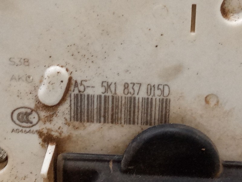 Recambio de cerradura puerta delantera izquierda para volkswagen golf vi (5k1) 1.2 tsi referencia OEM IAM   