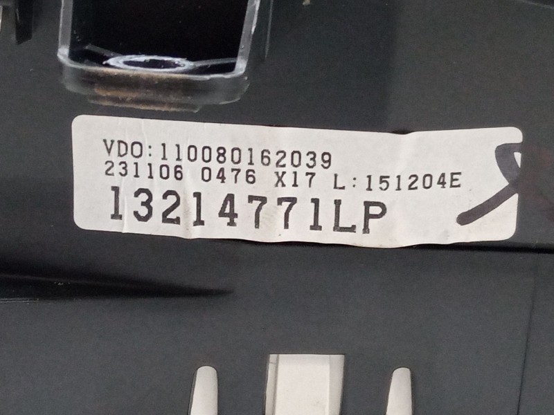 Recambio de cuadro instrumentos para opel meriva a monospace (x03) 1.4 16v twinport lpg (e75) referencia OEM IAM   