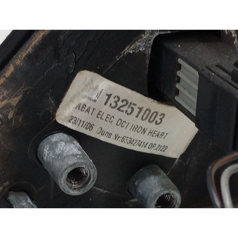 Recambio de retrovisor electrico derecho abatible para opel meriva a monospace (x03) 1.4 16v twinport lpg (e75) referencia OEM I