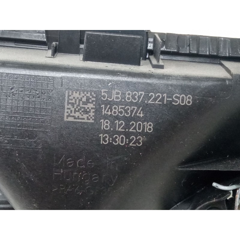Recambio de maneta interior puerta delantera izquierda para skoda rapid spaceback (nh1) 1.0 tsi referencia OEM IAM   