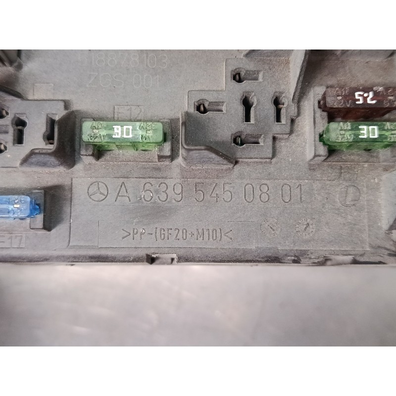 Recambio de caja reles / fusibles para mercedes-benz vito / mixto furgoneta (w639) 110 cdi (639.601, 639.603, 639.605) referenci