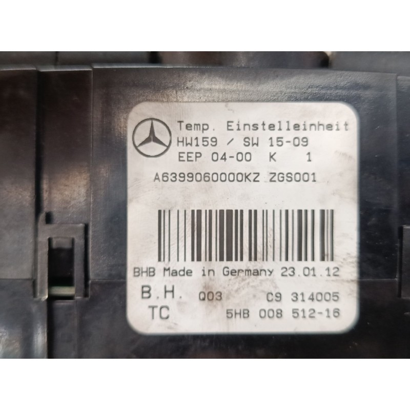 Recambio de mando calefaccion / a/a para mercedes-benz vito / mixto furgoneta (w639) 110 cdi (639.601, 639.603, 639.605) referen