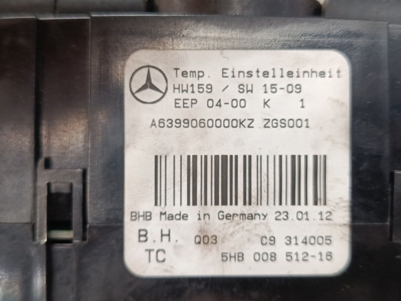 Recambio de mando calefaccion / a/a para mercedes-benz vito / mixto furgoneta (w639) 110 cdi (639.601, 639.603, 639.605) referen