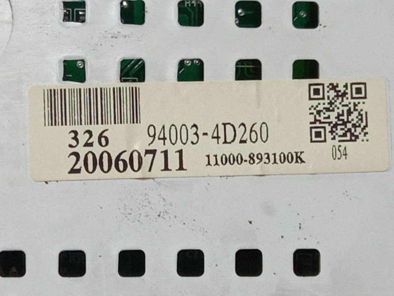 Recambio de cuadro instrumentos para kia carnival / grand carnival iii (vq) 2.9 crdi referencia OEM IAM 940034D260  