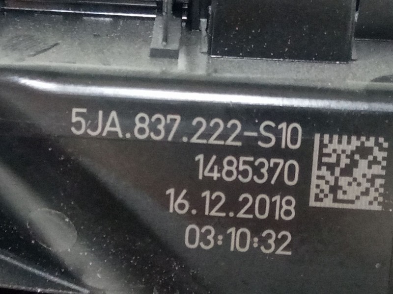 Recambio de maneta interior puerta delantera derecha para skoda rapid spaceback (nh1) 1.0 tsi referencia OEM IAM   
