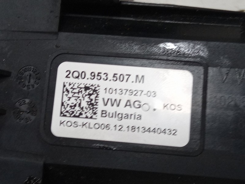 Recambio de mando luces para skoda rapid spaceback (nh1) 1.0 tsi referencia OEM IAM 2Q0953507  