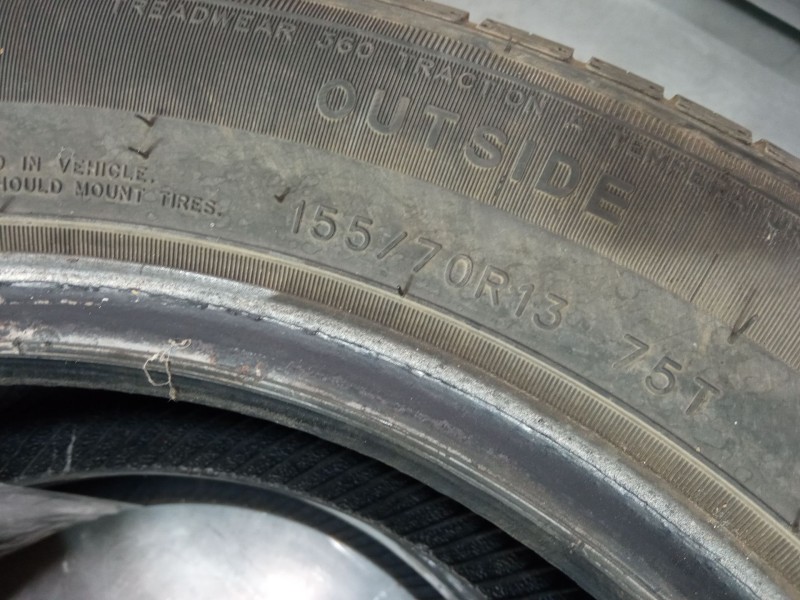 Recambio de neumatico 155/70 r13 75t para renault twingo i (c06_) 1.2 (c066, c068) referencia OEM IAM   