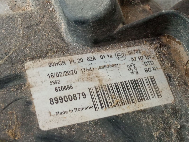 Recambio de faro derecho para peugeot 207/207+ (wa_, wc_) 1.6 16v referencia OEM IAM 89900879  