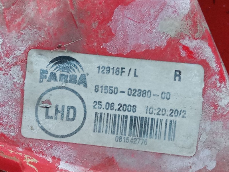 Recambio de piloto trasero derecho para toyota auris (_e15_) 1.4 d-4d (nde150_) referencia OEM IAM 815500238000  