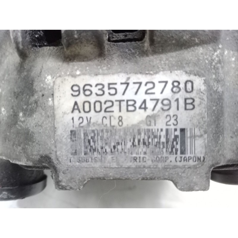 Recambio de alternador para peugeot 206 hatchback (2a/c) 1.9 d referencia OEM IAM 9635772780  A002TB4791B