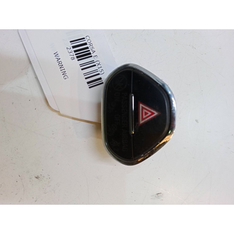 Recambio de warning para opel corsa e (x15) 1.4 (08, 68) referencia OEM IAM 13363976  10093605