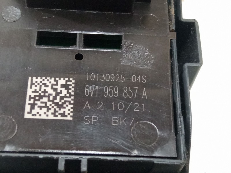 Recambio de mando elevalunas delantero izquierdo para skoda rapid spaceback (nh1) 1.0 tsi referencia OEM IAM 6V1959857A  