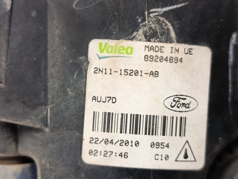 Recambio de faro antiniebla izquierdo para ford fiesta vi (cb1, ccn) 1.25 referencia OEM IAM 2N1115201AB 89204894 