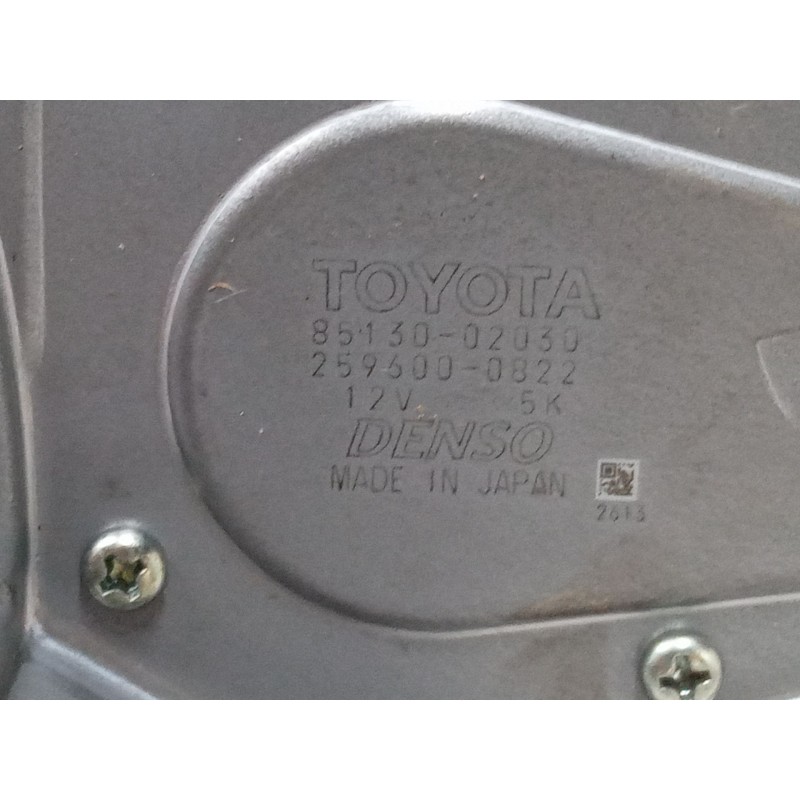 Recambio de motor limpia trasero para toyota auris (_e15_) 1.4 d-4d (nde150_) referencia OEM IAM 8513002030  