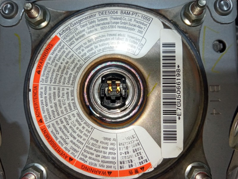 Recambio de airbag volante para suzuki swift iii (mz, ez) 1.3 ddis (rs 413d) referencia OEM IAM E7GU5066198 DA62J1G048C2267 