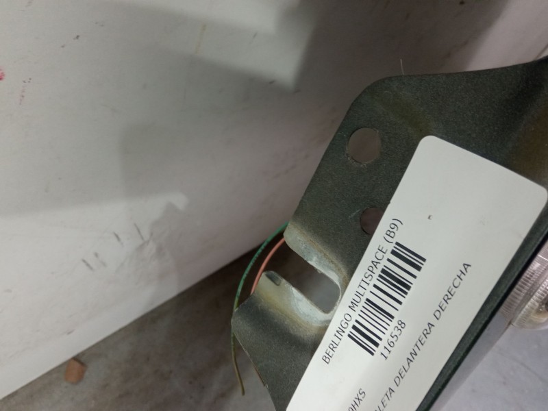 Recambio de aleta delantera derecha para citroën berlingo multispace (b9) 1.6 hdi 90 referencia OEM IAM   