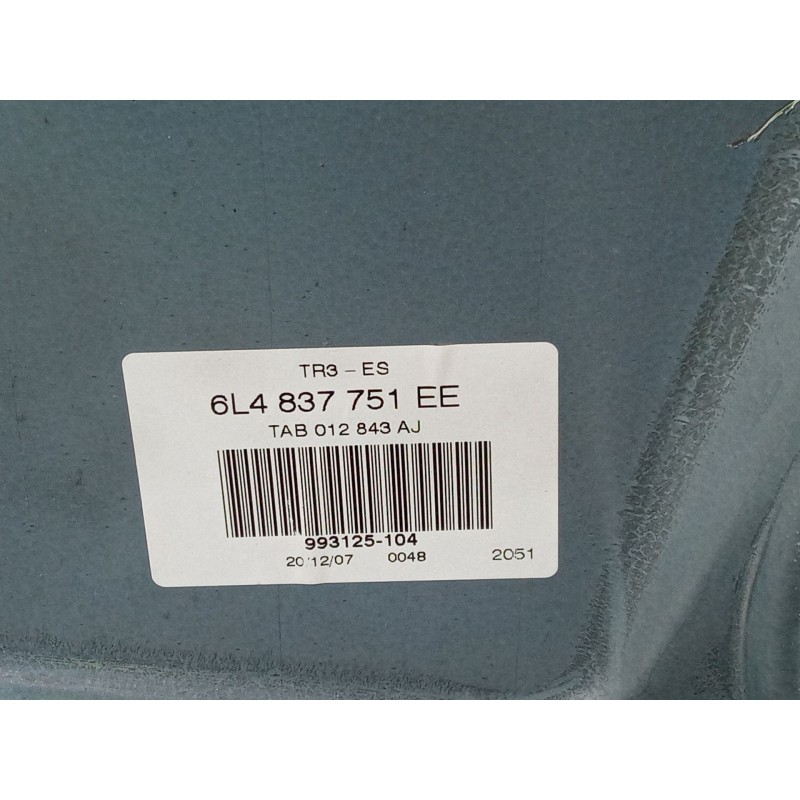 Recambio de elevalunas electrico delantero izquierdo para seat ibiza iii (6l1) 1.4 tdi referencia OEM IAM 6L2959802 6L4837751 