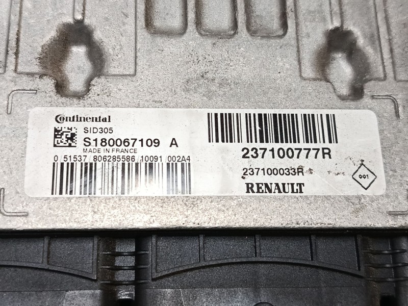 Recambio de centralita motor uce para renault fluence (l3_) 1.5 dci (l30b) referencia OEM IAM 237100777R 237100033R S180067109A