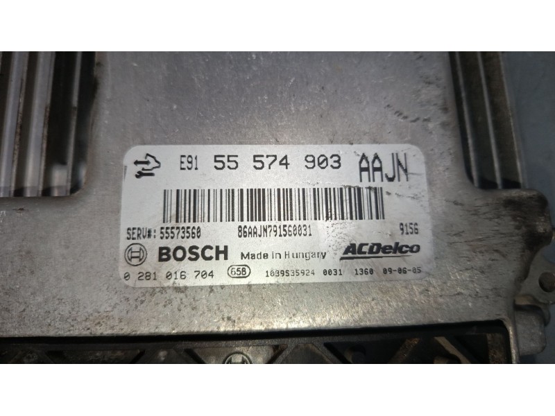 Recambio de centralita motor uce para opel insignia a sports tourer (g09) 2.0 cdti (35) referencia OEM IAM 55574903 0281016704 