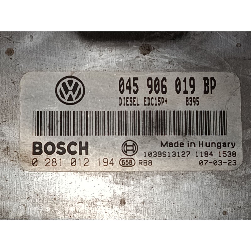 Recambio de centralita motor uce para volkswagen polo iv (9n_, 9a_) 1.4 tdi referencia OEM IAM 045906019BP 0281012194 