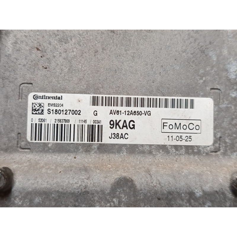 Recambio de centralita motor uce para ford c-max ii (dxa/cb7, dxa/ceu) 1.6 ti referencia OEM IAM AV6112A650BVG  