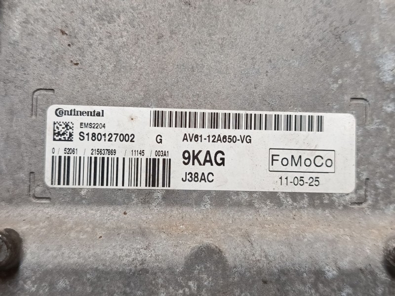 Recambio de centralita motor uce para ford c-max ii (dxa/cb7, dxa/ceu) 1.6 ti referencia OEM IAM AV6112A650BVG  