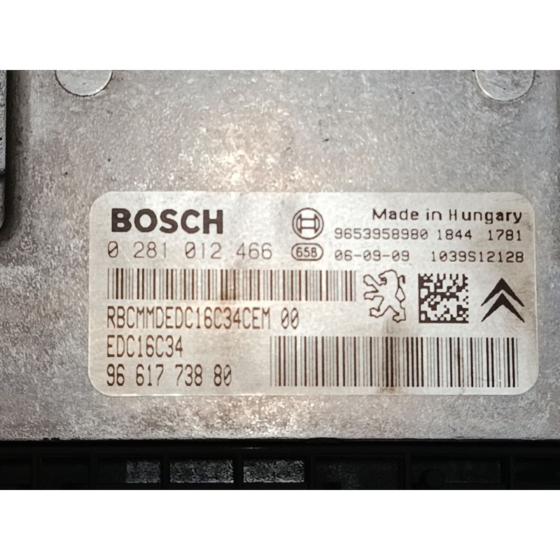 Recambio de centralita motor uce para citroën xsara picasso (n68) 1.6 hdi referencia OEM IAM 9661773880 9653958980 0281012466