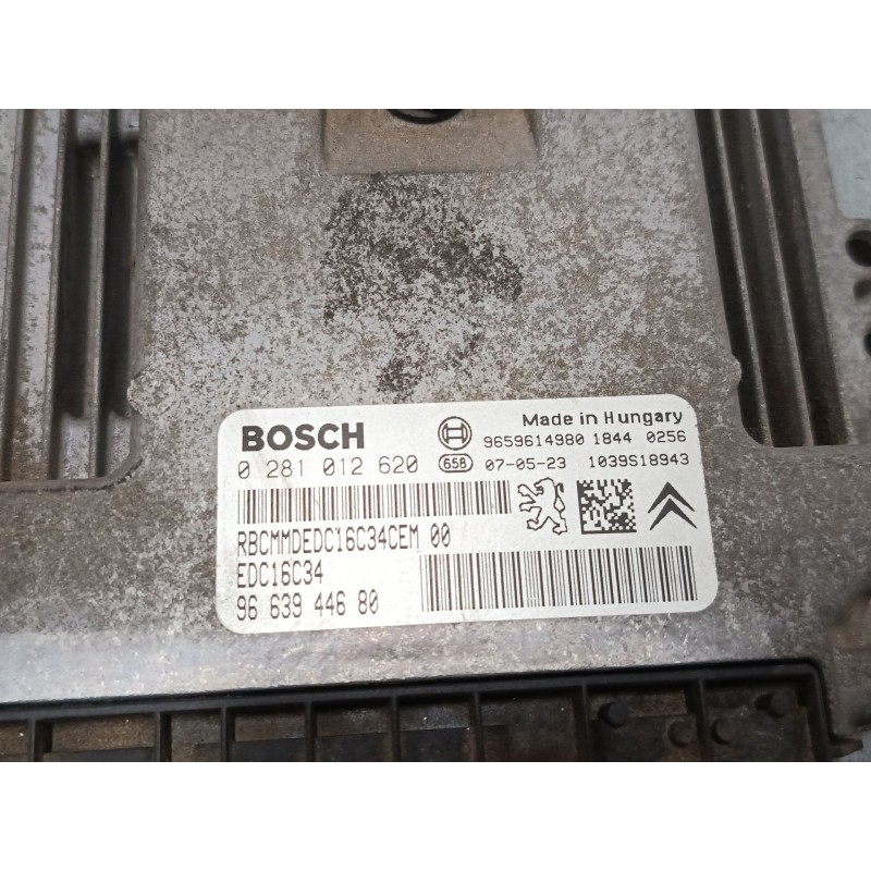 Recambio de centralita motor uce para citroën berlingo / berlingo first furgoneta/monovolumen (m_) 1.6 hdi 75 (mb9hw) referencia