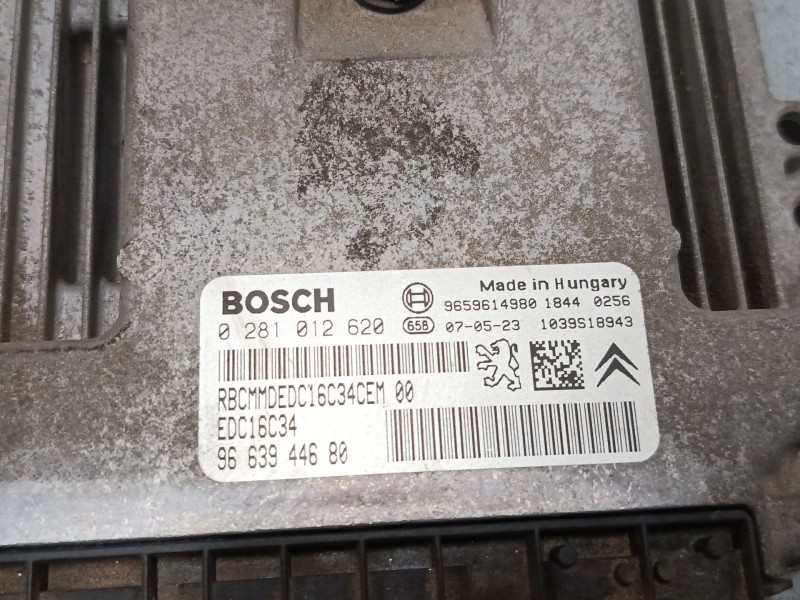 Recambio de centralita motor uce para citroën berlingo / berlingo first furgoneta/monovolumen (m_) 1.6 hdi 75 (mb9hw) referencia