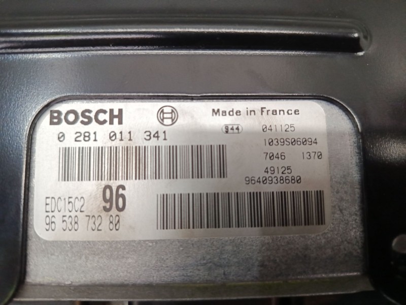 Recambio de centralita motor uce para peugeot 307 sw (3h) 2.0 hdi 90 referencia OEM IAM 9653873280 9640938680 0281011341