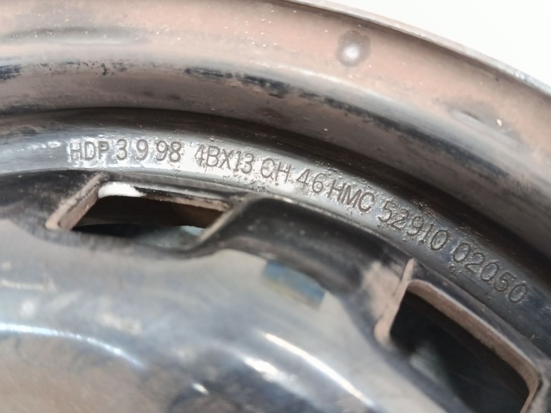 Recambio de llanta chapa 13´´ para hyundai atos (mx) 1.0 i referencia OEM IAM   