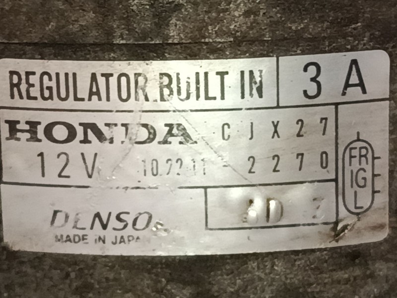 Recambio de alternador para honda hr-v (gh_) 1.6 16v 4wd (gh2, gh4) referencia OEM IAM   