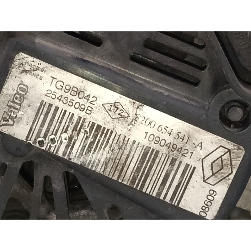 Recambio de alternador para renault clio iii (br0/1, cr0/1) 1.2 16v (br02, br0j, br11, cr02, cr0j, cr11) referencia OEM IAM TG9B