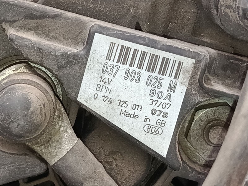 Recambio de alternador para volkswagen polo iv (9n_, 9a_) 1.4 16v referencia OEM IAM 037903025M  
