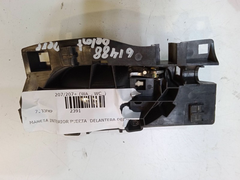 Recambio de maneta interior puerta delantera derecha para peugeot 207/207+ (wa_, wc_) 1.6 16v referencia OEM IAM   