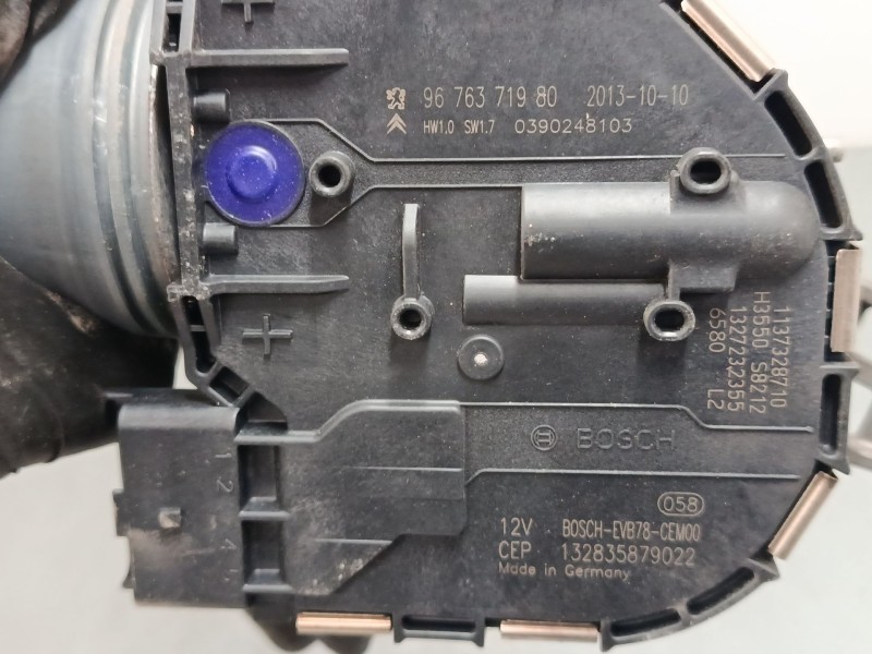 Recambio de motor limpiaparabrisas delantero izquierdo para citroën c4 picasso ii 1.6 hdi 90 referencia OEM IAM 9676371980  