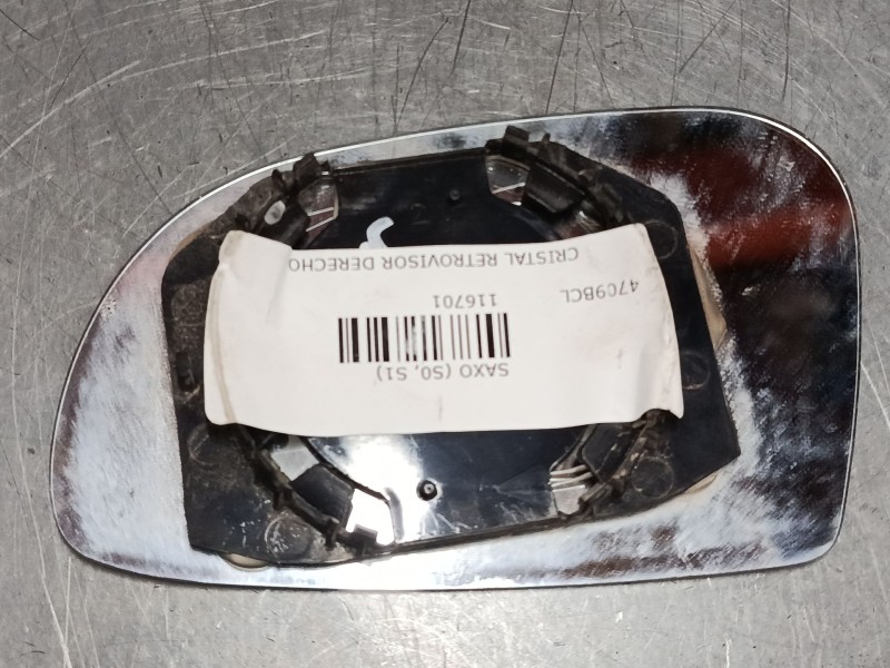 Recambio de cristal retrovisor derecho para citroën saxo (s0, s1) 1.5 d referencia OEM IAM   
