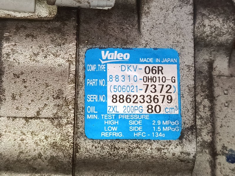 Recambio de compresor a/a para peugeot 107 (pm_, pn_) 1.0 referencia OEM IAM 883100H010  