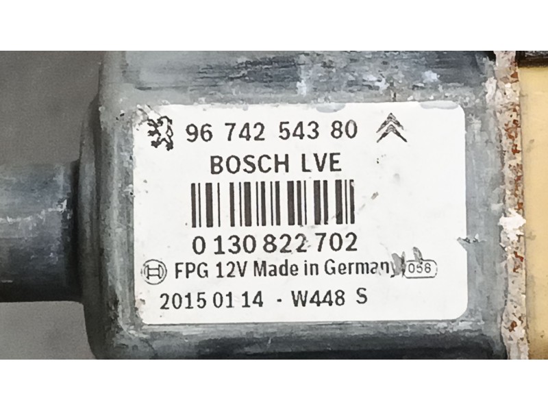 Recambio de elevalunas electrico delantero derecho para peugeot 2008 i (cu_) 1.6 hdi referencia OEM IAM 9674254380  