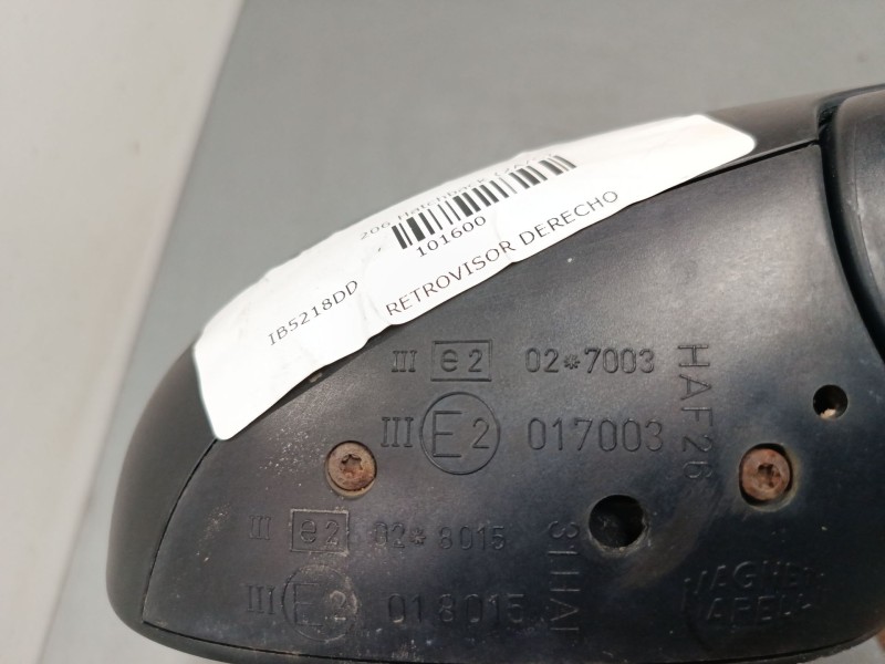 Recambio de retrovisor derecho para peugeot 206 hatchback (2a/c) 1.1 i referencia OEM IAM   