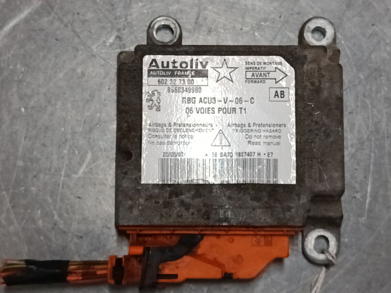 Recambio de centralita airbag para peugeot 206 hatchback (2a/c) 1.4 hdi eco 70 referencia OEM IAM 9660349980  